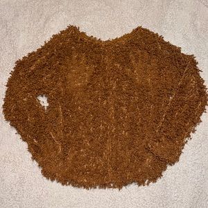 Burnt Orange Shag Sweater